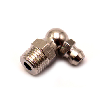Пресс-маслёнка угловая 2.2.90° М10х1 (DIN 71412, Н3) нерж. SS304