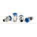 Пневмофитинг цанговый прямой с наружной резьбой PC 10-02 (R1/4") HIMPT
