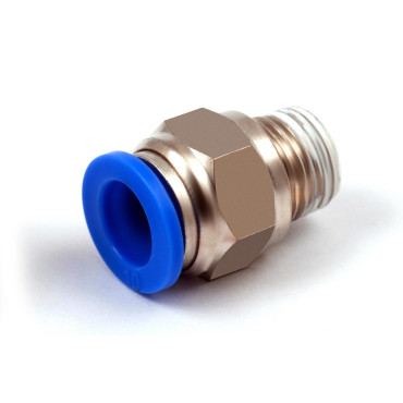 Пневмофитинг цанговый прямой с наружной резьбой PC 10-02 (R1/4") HIMPT